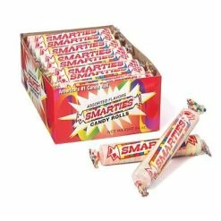 Hot Sale 🔔 Candy & Chocolate Mega Smarties Rolls; 2.25 Oz. Rolls, 24 Rolls/Box 🥰