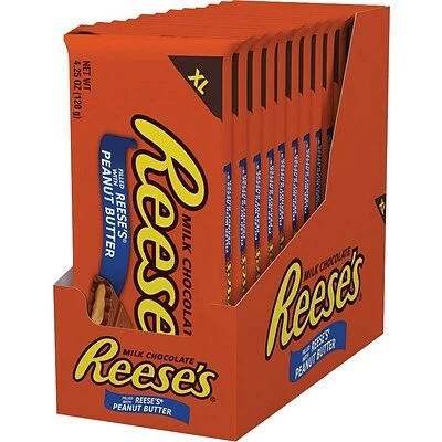 Budget ๐คฉ Candy & Chocolate Reese'sยฎ Extra Large Peanut Butter Bar, 12/Ct ๐