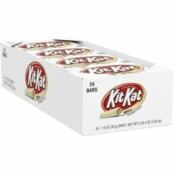 Promo ✔️ Candy & Chocolate KIT KAT® Wafer Bars With White Creme, 1.5 Oz, 24 Count 🤩