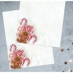 Best reviews of ❤️ Stationery Great Papers Winter Gingerbread Cookies And 🍬 Candy Cane 🎄 Christmas Letterhead, Multicolor, 50/Pack (2021106) 🥰