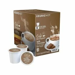 Best reviews of 🧨 K-Cups Cafe Escapes Milk Chocolate Hot Cocoa, Keurig K-Cup® Pods, 24/Box (6801) 🛒