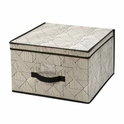 Best reviews of 🔔 The Macbeth Collection Storage Bins & Totes Closet Candie Storage Box, Geo Natural (M-77818) 🎁