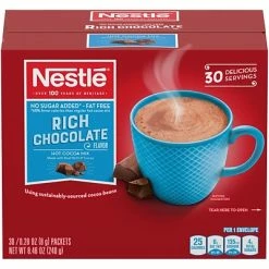 Best reviews of ✔️ Nestle No Sugar Added Rich Chocolate Hot Cocoa, 0.28 Oz., 30/Box (NES61411) 🛒