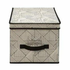 Top 10 💯 The Macbeth Collection Storage Bins & Totes Closet Candie Storage Box, Geo Natural (M-77817) 🌟
