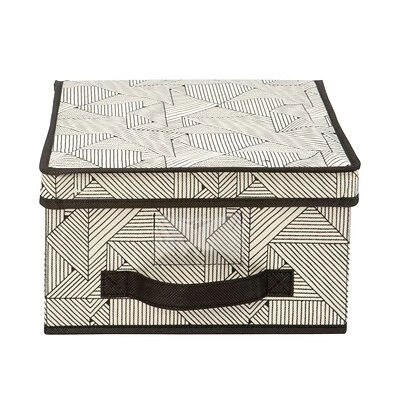 Budget ๐ The Macbeth Collection Storage Bins & Totes Closet Candie Storage Box, Geo Natural (M-77816) โ