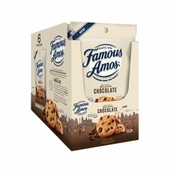 Promo ❤️ Snacks & Granola Bars Ferrara Famous Amos Wonders From The World Cookies, Belgian Chocolate, 2 Oz., 6/Box (05907) 💯