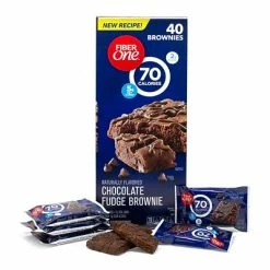 Hot Sale 🧨 Snack Bars Fiber One Brownies, Chocolate Fudge, 0.88 Oz., 40 Count (220-00454) 😍