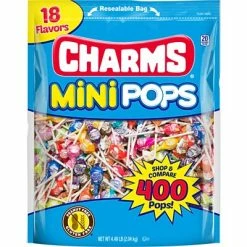 Deals 👍 Candy & Chocolate Charms Mini Lollipops 400 Count, 18 Flavors 71.96 Oz. (CRM34006) 🌟
