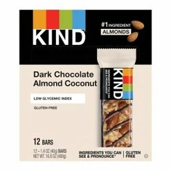 Coupon 🥰 Snack Bars KIND Bar, Dark Chocolate Almond & Coconut, 1.4 Oz., 12/Box (PHW19987) 😍