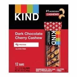 Wholesale ✔️ Snack Bars KIND Bar, Dark Chocolate Cherry Cashew, 1.4 Oz., 12/Box (PHW17250) 🎁