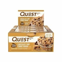 Promo ✔️ Snack Bars Quest Protein Bars, Chocolate Chip, 2.12 Oz., 12/Box (00003) 🛒