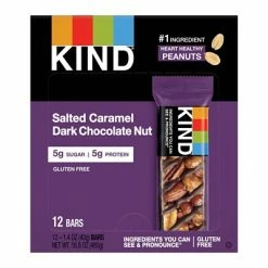 Discount 💯 Snack Bars KIND Bar, Salted Caramel & Dark Chocolate, 1.4 Oz., 12/Box (PHW26961) 🔥