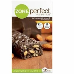 Deals ✨ Snack Bars ZonePerfect® Bars, Dark Chocolate Almond, 1.58 Oz. Bars, 12 Bars/Box ⌛