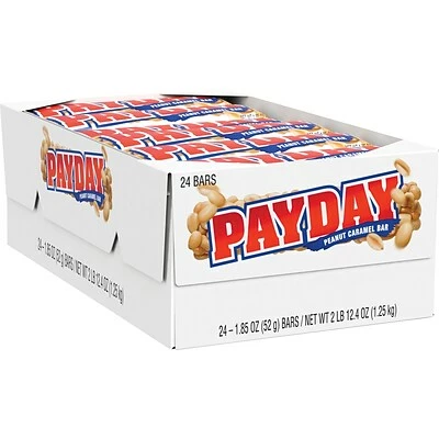 Best Pirce โจ Candy & Chocolate Payday Peanut Caramel Chewy ๐ฌ Candy Bars, 1.85 Oz, 24/Box (HEC80723) ๐
