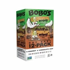 Discount ❤️ Snack Bars Bobo's Oat Bars, Coconut/Chocolate Chip, 2.5 Oz., 12/Carton (516) 🌟