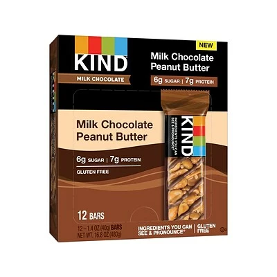 Outlet ⌛ Snack Bars KIND Bar, Milk Chocolate/Peanut Butter, 1.4 Oz.,12/Pack (28352) 🛒 - Image 2