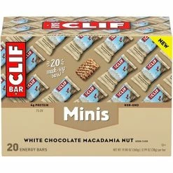 Best deal 🤩 Snack Bars Clif Mini Energy Bars, White Chocolate Macadamia Nut, 1.0 Oz., 20/Box (CCC37295) 🛒