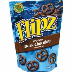 Budget 👍 Flipz® Dark Chocolate Covered Pretzels, 4 Oz. Bags, 6 Bags/Box 🔔
