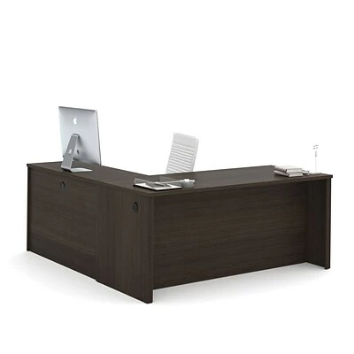 Coupon 🎁 Office Desks Bestar® Embassy 71"W L-shaped Desk In Dark Chocolate (60892-79) 🛒 - Image 2