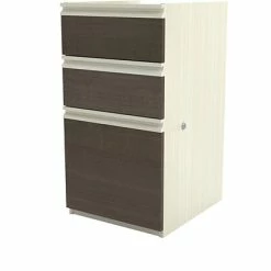 Discount 😀 Mobile File Cabinets Bestar® Prestige+ RTA Pedestal In White Chocolate & Antigua 🤩