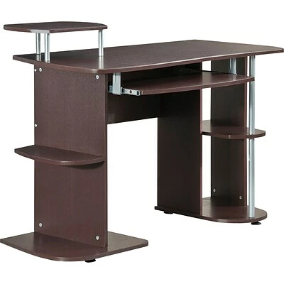 Hot Sale ๐ Office Desks Techni Mobili Computer Workstation With Storage, Chocolate ๐ - Image 2