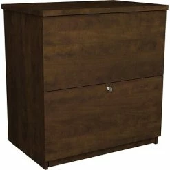 Outlet 🔔 File Cabinets Bestar® Executive Collection 2-Drawer Lateral File Cabinet, Chocolate, Letter/Legal (65635-2169) 🥰