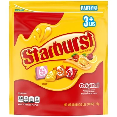 Best Pirce โ๏ธ Candy & Chocolate Starburst Original Fruit Chews, 41 Oz. Resealable Bag (MMM22649) ๐