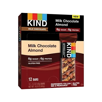 Cheapest 🛒 Snack Bars KIND Bar, Milk Chocolate/Almond, 1.4 Oz.,12/Box (28351) 🤩 - Image 3