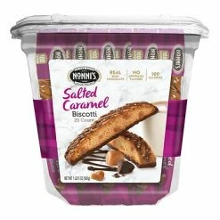 Buy ⌛ Nonni's Individually Wrapped Salted Caramel Italian Cookies, .86oz Value Pack Of 25 In A 21.5oz Tub 🛒