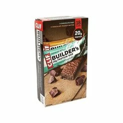 Hot Sale ✨ Snack Bars Clif Bar Builder's Protein Bar, Variety Pack, 2.4 Oz., 18/Pack (220-00543) 🛒