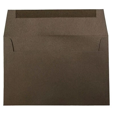 Brand new 🌟 JAM Paper® A9 Invitation Envelopes, 5.75 X 8.75, Chocolate Brown Recycled, 50/Pack (32311328I) 🔔 - Image 2