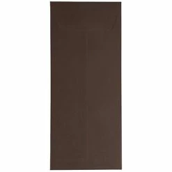 New ❤️ Envelopes JAM Paper #14 Policy Business Commercial Envelope, 5" X 11 1/2", Chocolate Brown, 50/Pack (90094030I) ✨
