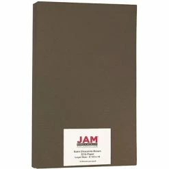 Flash Sale 😍 JAM Paper Matte Colored Paper, 32 Lbs., 8.5" X 14", Bakri Chocolate Brown, 50 Sheets/Pack (64426903) 🤩