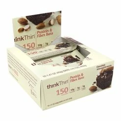 Top 10 🎁 Snack Bars ThinkThin Protein Bars, Almond Brownie, 1.41 Oz, 10/Pack (307-00117) ❤️