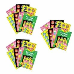 Hot Sale ✨ Trend Enterprises Stickers & Embellishments TREND 🥳 Birthday Bundle Stinky Stickers Variety Pack, 252/Pack, 3 Packs (T-83918-3) ⌛