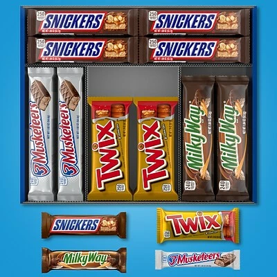 Best reviews of 🤩 Mars 🍬 Candy & Chocolate SNICKERS, TWIX, 3 MUSKETEERS & MILKY WAY Milk Chocolate 🍬 Candy Bars Variety Pack, 30ct Bulk 🍬 Candy Box (220-00085) ✨ - Image 2