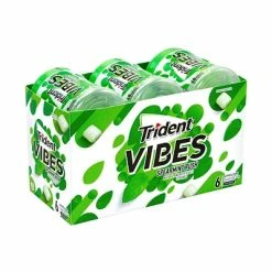 Best Pirce 🥰 Gum & Mints Trident Vibes Sugar Free Spearmint Rush Gum, 16 Oz., 40 Pieces/Pack, 6/Pack (304-00082) ⭐