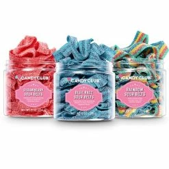 Deals 🥰 Candy Club Sour Belt 🍬 Candy Cups, Variety, 9 Oz., 3/Bundle (CCRTBN-RL-01-FS) 🧨