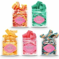 Flash Sale ⭐ Candy Club Sour Belt 🍬 Candy Cups, Variety, 5 Oz., 5/Bundle (CCRTBN-RS-01-FS) 👍