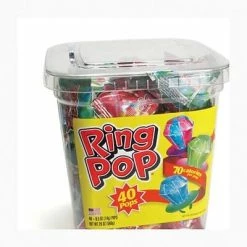 Cheap ✨ Candy & Chocolate Topps 🍬 Candy Ring Pops Individually Wrapped, Assorted Flavors 40 Pieces (220-00013) 😍