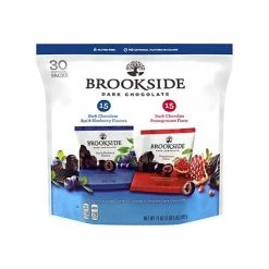 Hot Sale 🥰 Candy & Chocolate Brookside Dark Chocolate, Acai And Blueberry/Pomegranate, 21 Oz., 30/Pack (38932) 🔥