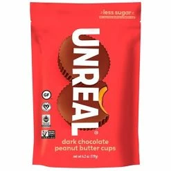 Wholesale 🛒 Candy & Chocolate Unreal Dark Chocolate Peanut Butter Cups, 4.2 Oz., 2 Pk 🔔