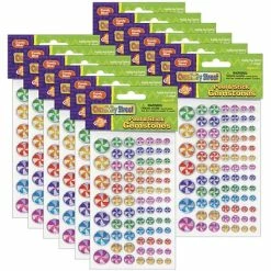 Best deal 😀 Stickers & Embellishments Creativity Street 🍬 Candy Mints Peel & Stick Gemstone Stickers, Assorted Sizes, 81 Per Pack, 12 Packs (PACAC1694-12) 🎁