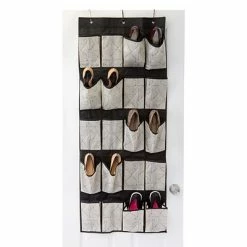 Coupon 🛒 The Macbeth Collection Closet Storage & Organizers Closet Candie 20 Pocket 👟 Shoe Organizer, Geo Natural (M-77822) ⭐