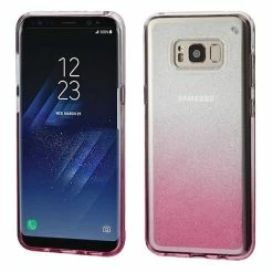 New 🔥 Cell Phone Cases Insten Gradient Sheer Glitter Premium TPU 🍬 Candy Skin Case For Samsung Galaxy S8+ S8 Plus - Pink ⌛