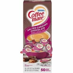 Deals 🎉 Coffee Mate Creamers Coffee-mate Salted Caramel Chocolate Liquid Creamer, 0.38 Oz., 50/Box (77197) ⌛