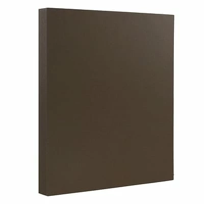 Hot Sale 🔥 JAM Paper Matte Colored Paper, 28 Lbs., 8.5" X 11", Chocolate Brown Recycled, 50 Sheets/Pack (233723) 😉 - Image 2