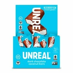 Best Pirce 🧨 Snack Bars UNREAL Dark Chocolate Coconut Bar, 0.53 Oz., 40 Bars/Box (220-02087) 💯