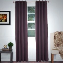 Best reviews of ✔️ Curtains Lavish Home 63-78-C-2 84" Chocolate Grommet Curtain Panel, Set Of 2 🔔