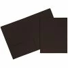 Flash Sale 💯 Pocket Folders JAM Paper Two Pocket Presentation Folders, Chocolate Brown, 6/Pack (233722D) 🤩